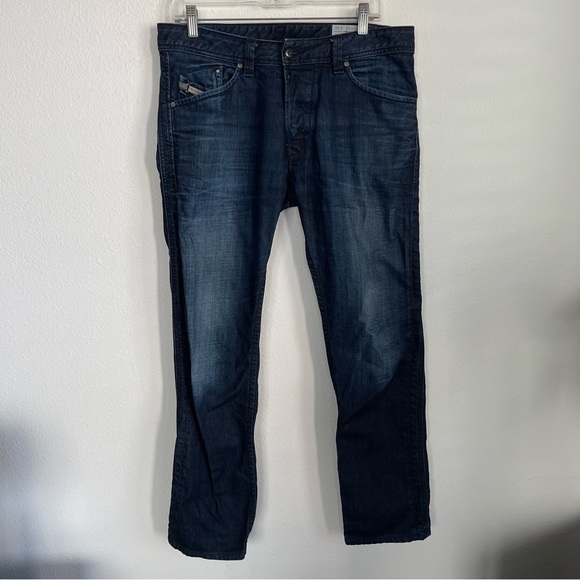 Diesel Darron Regular Slim Tapered Dark Wash Denim Jeans